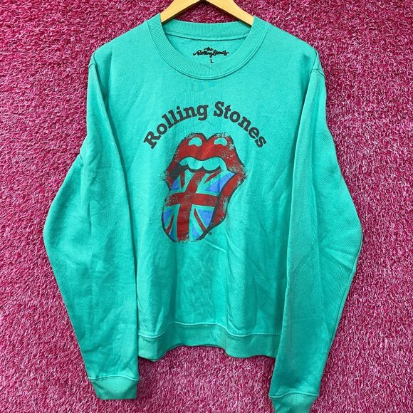 The Rolling Stones Tongue Logo Crewneck size Large - Picture 1 of 4